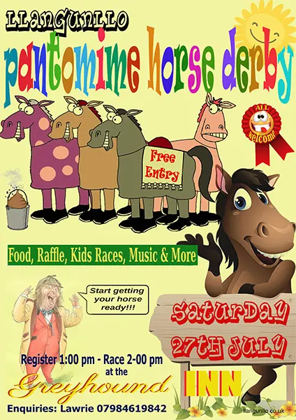 Llangunllo Pantomime Horse Derby