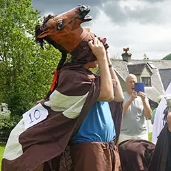 The Llangunllo 2024 Pantomime Horse Derby