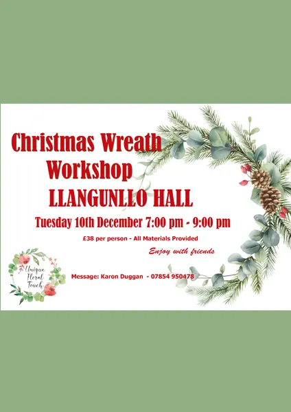 Christmas Wreath Making Workshop Llangunllo